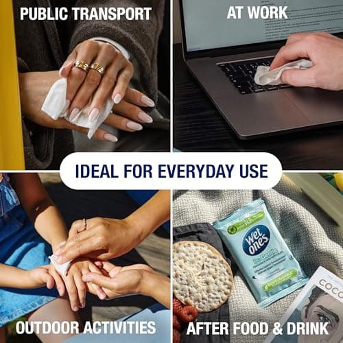 Wet Ones Be Gentle - Antibacterial Biodegradable Hand Wipes -144 Wipes — view 4