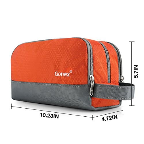 Gonex Men's Toiletry Bag, Water-Resistant Nylon Travel Wash Shower Bag — view 3