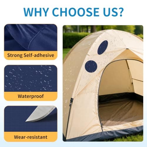 Skystuff 7.6x200cm Nylon Repair Patches, Waterproof Self-Adhesive for Tent — view 3