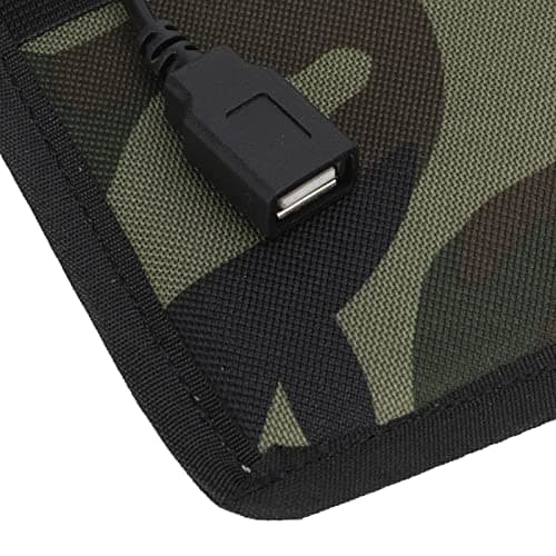 TOUISEDGI Solar Panel, Solar Panel 5.3W 6V USB Output Low Attenuation Camouflage Monocrystalline Solar Battery Charger for Outdoor Travel — view 6