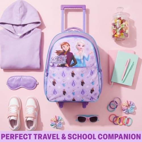 Get Trend Disney Frozen Girls Trolley Bag for Travel and School — view 6