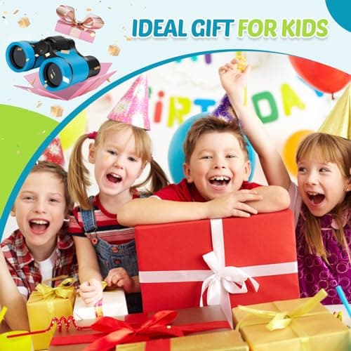 Binoculars for Kids, Kids Binoculars toys for 3 4 5 6 7 8 Years Boys and Girls, Set with Magnifying Glass & Compass - Birthday Gifts Outdoor Toy for Kid Ages 3-8 Toddler Camping — view 3