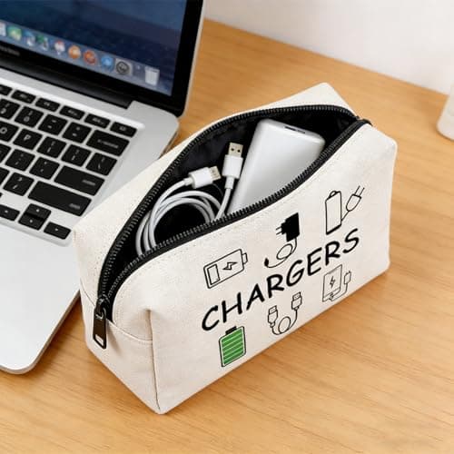 Charger Bag for Travels, Cable Bag Travel Accessories, Travel Organiser Kit — view 3