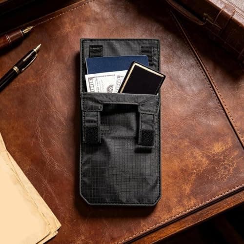Travel Money Pouch, Concealed Anti Theft Security Bag, Lightweight Waist Pa — view 4