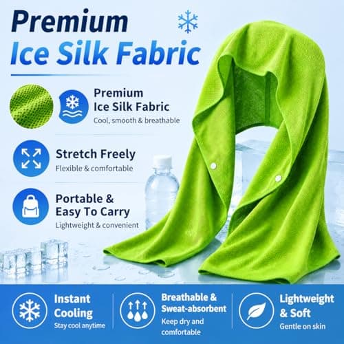 TODUNLAN 3 pcs Cooling Hoodie Towel - Instant Evaporative Chilly Head Towel, Hooded Cooling Towel for Hard Hat, Outdoor Work, Construction, Sports, Hiking, Camping, Migraine — view 2
