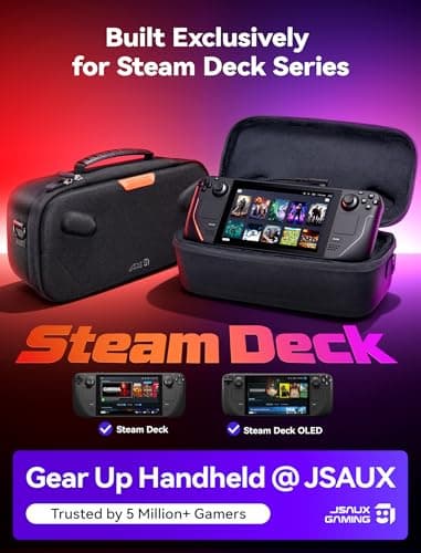 JSAUX Carry Case for Steam Deck/Steam Deck OLED, Hard Shell Travel Case — view 2