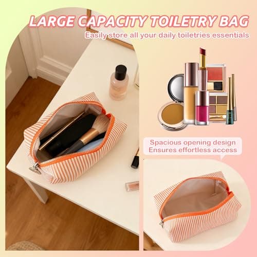 Personalised Toiletry Bag with Embroidered Name, Travel Wash Bag, 1 Pc — view 3