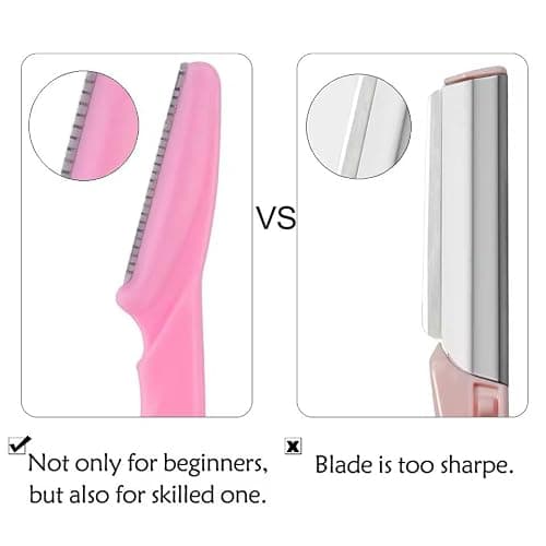 18Pcs Eyebrow Razors Facial Hair Remover Eyebrow Trimmer Shaper with Precision Cover Exfoliating Dermaplaning Tool Portable Shaving Grooming Kit for Women and Men — view 3