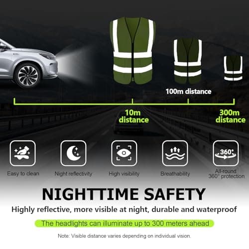 2 in 1 Warning Triangles kit,Cars Emergency Breakdown Safety Vest Kit — view 5