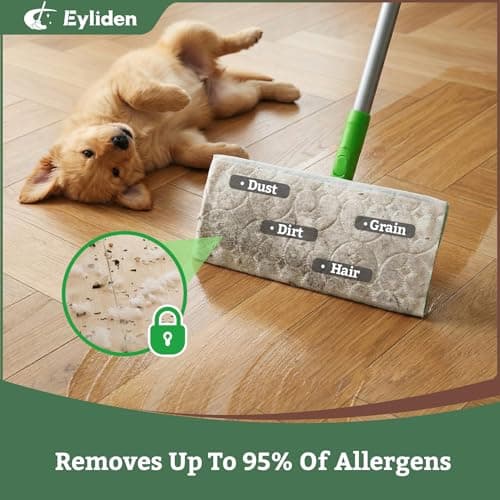 Eyliden Mop Starter Kit with 36 Refills(12 Wet Wipes + 24 Dry Cloths) — view 3
