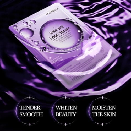 FAYANKOU Bio-Active Collagen Sheet Mask Set (12 Pack) – Firming & Hydrating K-Beauty Skincare – Anti-Aging Face Masks with Hydrolyzed Collagen, Aloe Vera & Niacinamide – No Parabens or Sulfates — view 2
