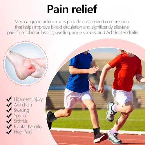2Pairs Kids Ankle Support Brace Compression Socks Elastic Breathable — view 3