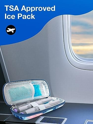 Leng Ke TSA Approved Ice Packs 4 Packs, IcePacks Reusable Ice Packs for Insulin Cooler Travel Case (4 Packs) — view 5