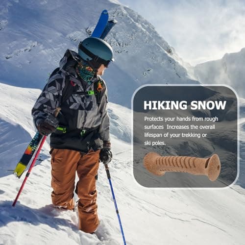 Brown Cork Trekking Pole Handle Replacement for Hiking and Ski Poles — view 6