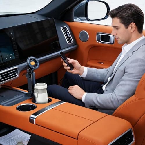 Cup Phone Holder,2-in-1 360 Rotating Magnetic Non-Slip | Cup Phone Holder for Car | for Auto Vehicle Truck SUV RV Interior Road Trip Travel Driver Men Women — view 2