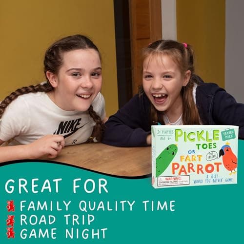 Boxer Gifts Pickle Toes or Fart Parrot – Would You Rather Game for Kids & Families, Travel Edition, Fun, Ages 6+ — view 6