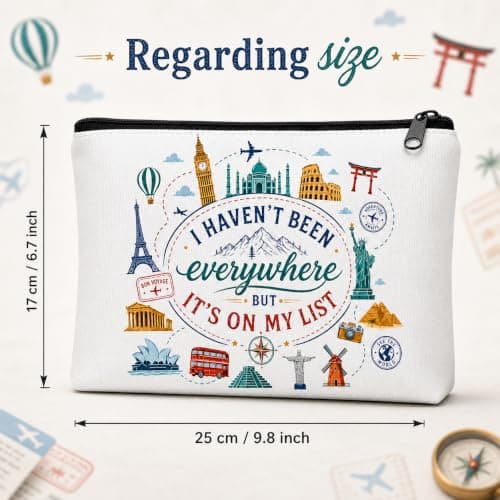 prezentz Travel Makeup Bag with Travel Turtle Keyring for Women Travellers — view 2