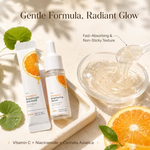Vitamin C Skincare Set for Radiance & Brightening, 6Pcs Travel-Size — view 4