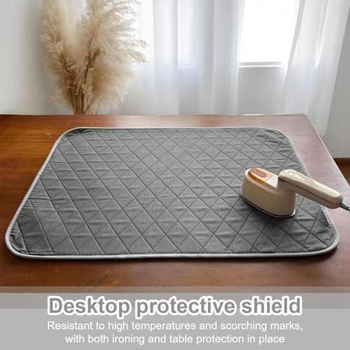 Ironing Mat, Thickened Portable Ironing Mat with Heat Resistant Mesh – for Tabletop, Bed & Steam Pressing, Travel & Business Trips — view 4