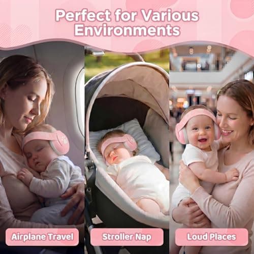 Baby Ear Defenders for 0-36 Months, Soft Adjustable with Noise‑Reduction — view 6