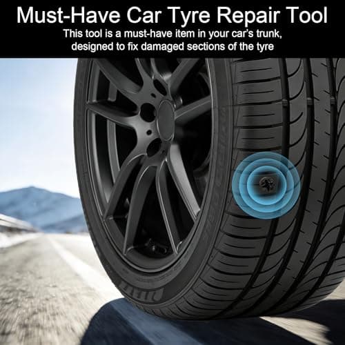 Mzbnfa 85PCS Tyre Repair Kit with Rubber Nails & Screwdriver, Car Tyre Puncture Repair Kit with 3 Sizes Screws, Emergency Puncture Fix Set for Auto Car Motorcycle — view 5