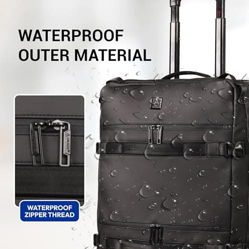 Aerolite Waterproof 55x40x20cm Ryanair Priority Trolley Bag, 44L, Wheels — view 2
