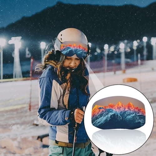 BSITSSS 2 Pcs Ski Goggle Protector Cover, Protective Goggle Cover Portable, Ski Goggle Cover Sleeve Anti-Scratch, Fashion Ski Goggles Protective Cover, Ideal for Travel and Après-ski — view 2