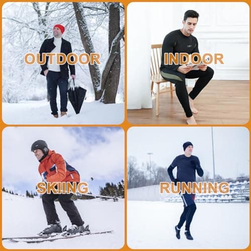YUTYTH Thermal Underwear Mens Set, Breathable Long Johns for Men Thermal — view 6