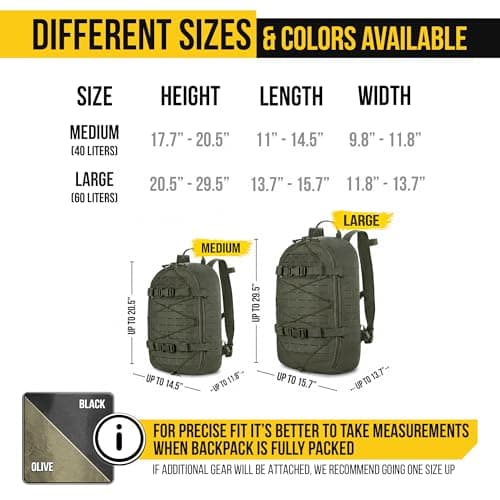 M-Tac Waterproof Rain Cover for Backpack - Protective Cover up to 40L, Nylon with PU Coating, Outdoor & Military, Olive, M — view 2