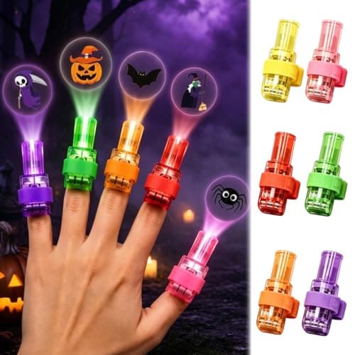 Roadoor Halloween Finger Projector Light, Spooky LED Finger Lights Pack — view 6