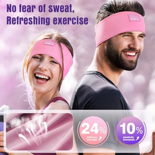 MUSICOZY Sleep Headphones Headband Bluetooth 5.4 Cool for Sleep & Sport — view 3