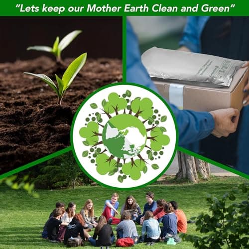 50 Mixed Compostable Mailing Bags Poly Postal Self Seal Bags 4 Sizes 50 from Each iSOUL Small to Large Mailing Bags Postage Packaging Assorted Mailers Posting Shipping Post Parcels Package Bags — view 5