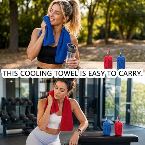 Rndqw 2PCS Cooling Towel, Cool Towel, Gym Towels for Women, Cooling Towels — view 5