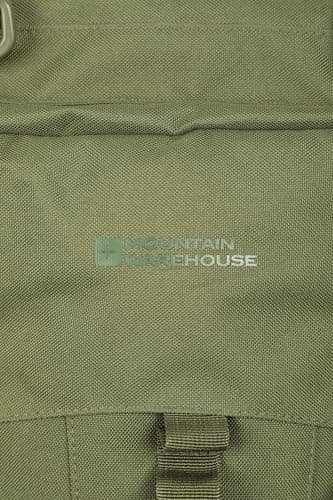 Mountain Warehouse Tor 65L Spacious Rucksack - Ladderlock Back Travel Backpack Khaki — view 6