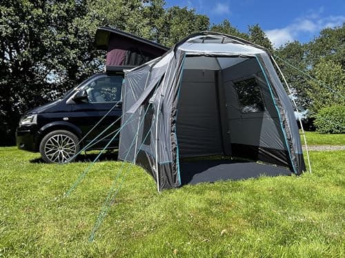 Cayman Outhouse Handi Driveaway Campervan Awning, Teal, 120HDE Hex Fabric, 180-240cm Height, Waterproof 3000mm HH, Lightweight Utility Tent with Fibreglass Poles — view 6