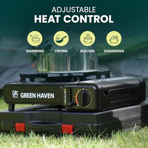 Green Haven Camping Stove | Portable Gas Camping Cooker - EN417 Carry Case — view 3