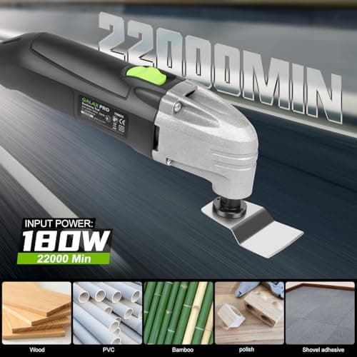 GALAX PRO 180W Oscillating Multi Tool,3° Oscillating Angle,12pcs Accessory — view 2