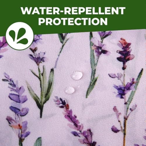 ECO CHIC Lightweight Foldable Insulated Lunch Bag Water Resistant Cooler Bag (Lavender with Dragonfly Lilac) — view 5