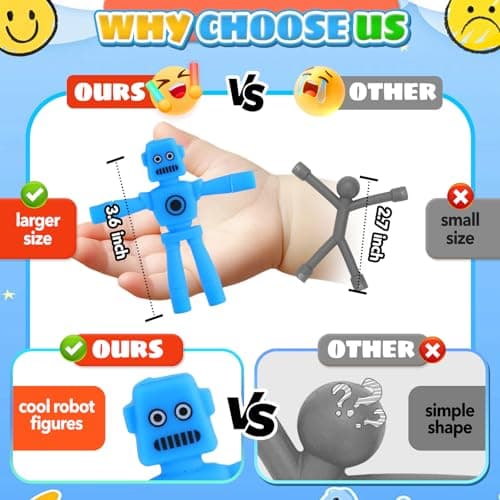10Pcs Magnetic Travel Toys, Magnetic Robot Fidget Toys for Kids — view 3