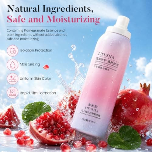 3pcs Ml Pink Sunscreen Spray with Moisture Boosting Mist — view 3