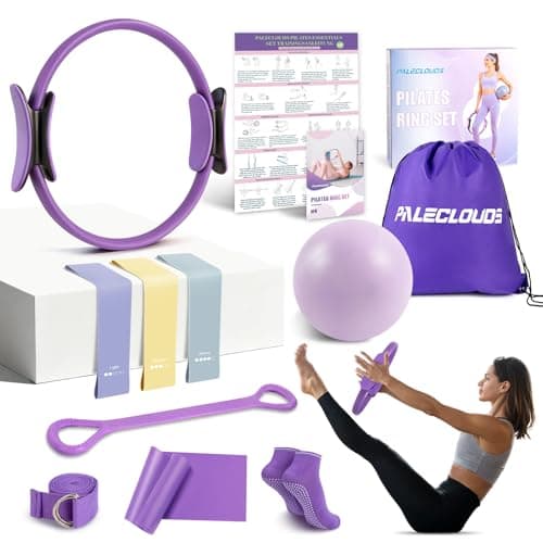 Pilates Equipment, Women Home pilates Kitwith 12" Pilates Ring and Ball Set
