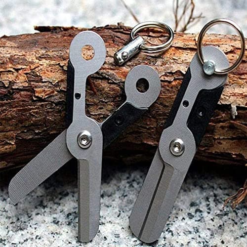 Pocket Mini Fold Scissor EDC Outdoor Gadget Foldable Tool Supplies Scissors Fishing Accessories Cutting Keychain — view 5