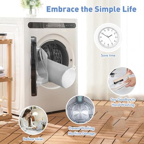 Teletrogy Shoe Washing Machine Bag 2 Pcs with Shoe Trees And Net Pockets — view 3