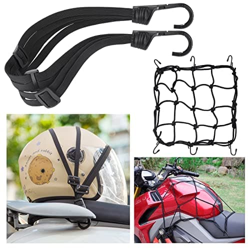 Fentar 4Pcs Bike Luggage Straps, Heavy Duty Bike Bungee Straps with Hooks — view 2