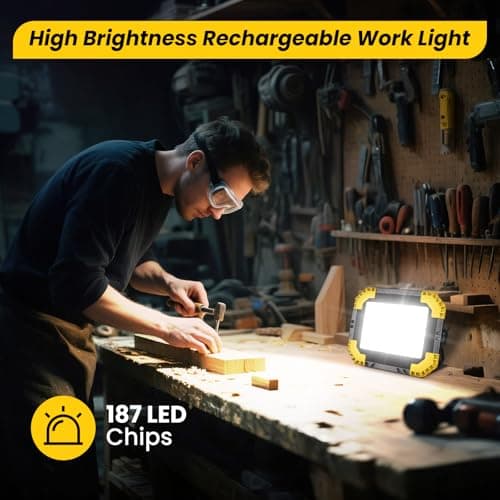 Linke Rechargeable Work Light, 20000mAh Solar Portable Camping Light — view 6
