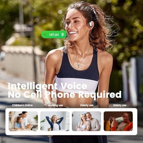 UNVO Q16Pro AI Translation Earbuds,Real-Time 144 Language Translator,LCD Touchscreen, Active Noise Canceling Open Ear Headphones Comfort Fit for iOS and Android,Travel Business Learning Sport (Blue) — view 4