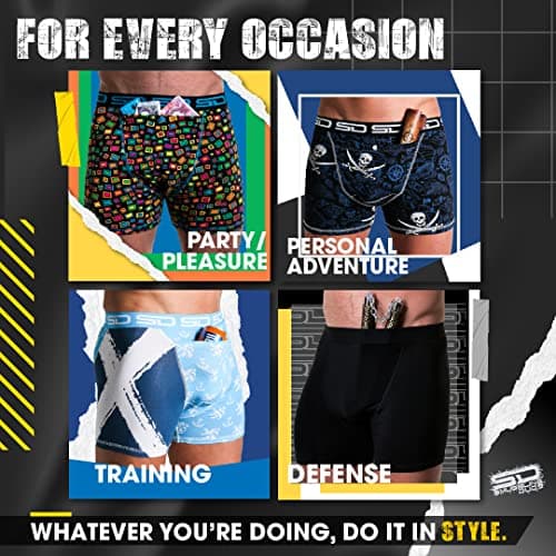 Smuggling Duds Boxer Brief Shorts - Anti Theft, Pickpocket Proof, Travel Pocket Underwear — view 5