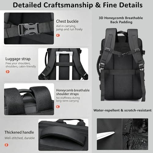Anti-theft Cabin Bags with Combination Lock, Easyjet Cabin Bag 45x36x20 — view 5