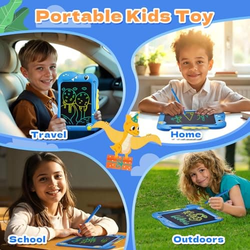 LCD Writing Tablet for Kids,Dinosaur Toys for Boys,Doodle Pad Drawing Tablet for Kids 3+ Year Old,Drawing pad for Ages 2-4 5-7 6-8 9 8-12 Years Old Boys Girls Christmas Birthday Gifts — view 6