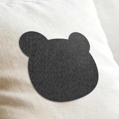 2 Pack Self Adhesive Linen Repair Patches, Black 20x30cm Fabric Kit — view 6